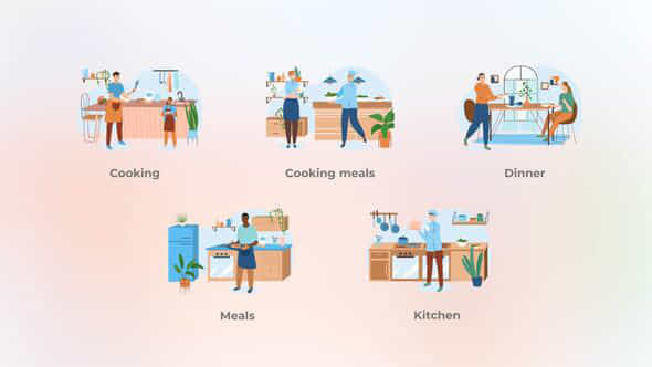 Cooking meals - - VideoHive 43902525