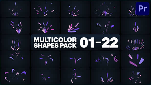 Multicolor Shapes - VideoHive 46102711