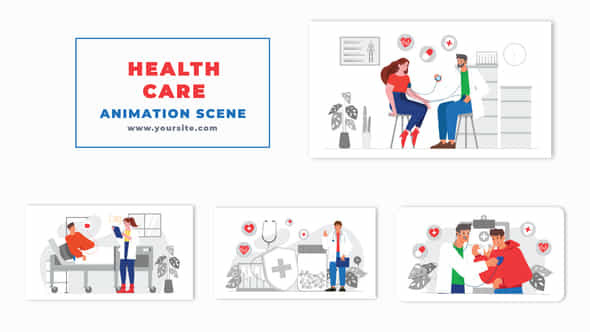 Vector Healthcare Animation Scene - VideoHive 47493952