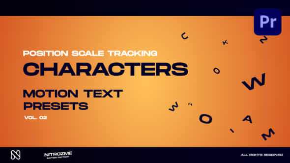 Characters Motion Text - VideoHive 45890414