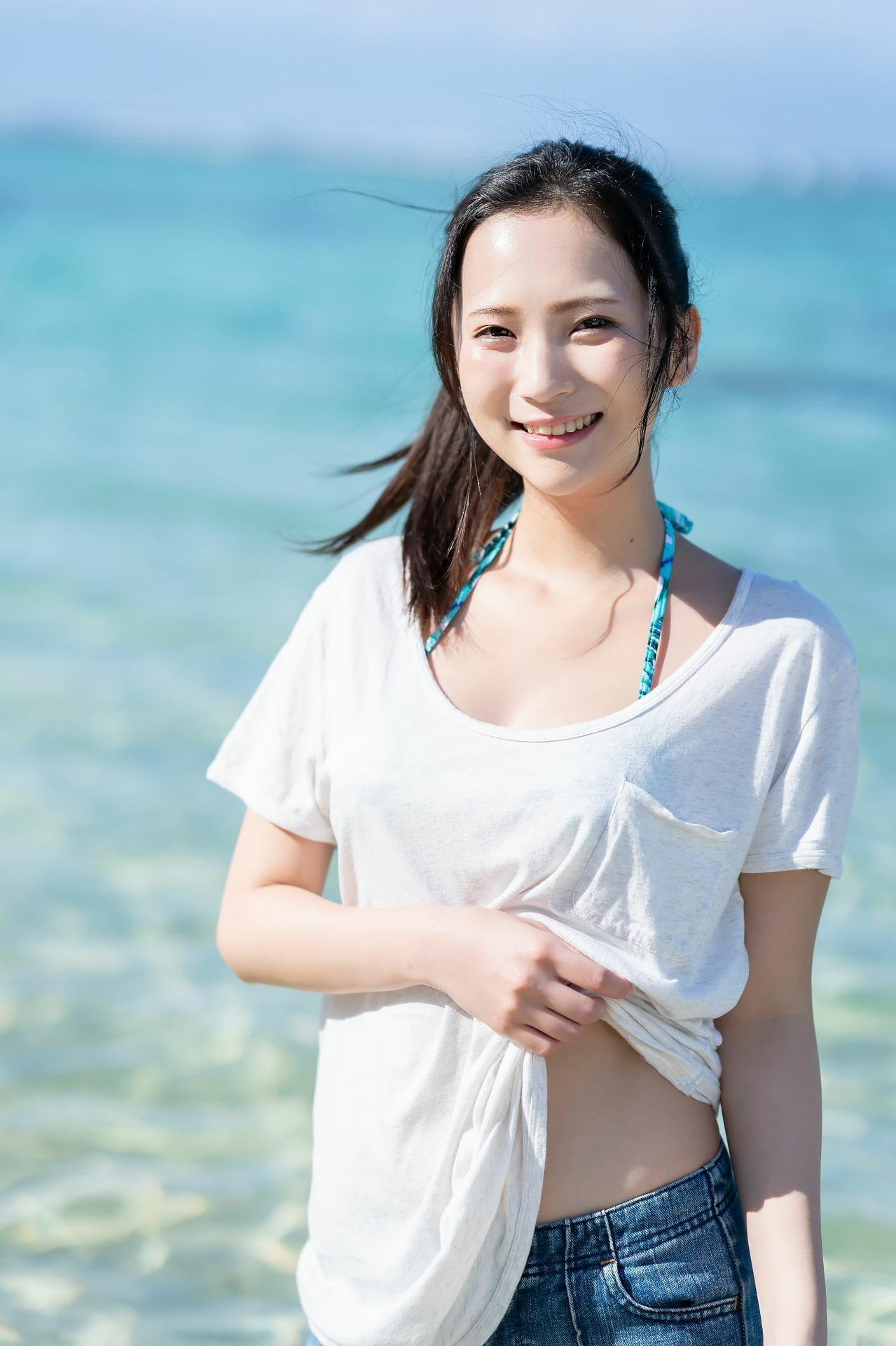 Miho Machiyama 街山みほ, idolpost 写真集 「煌めく紺碧の」 Set.01(5)
