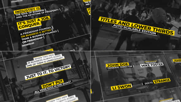 Lower Thirds Auto - VideoHive 34767111