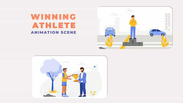 Winning Athlete Animation - VideoHive 43961002