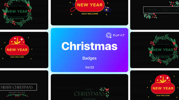 Christmas Badges Vol 02 - VideoHive 49469563