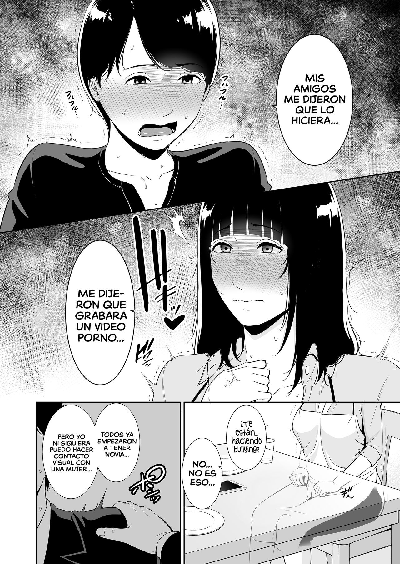 [Misaki (gonza)] Musuko ni Matagaru Hi ~Haha to Musuko no Hamedori Kiroku~  El día que monté a mi hijo ~Un registro de las aventuras sexuales de una madre y su hijo~ [Spanish] [K.A. Work