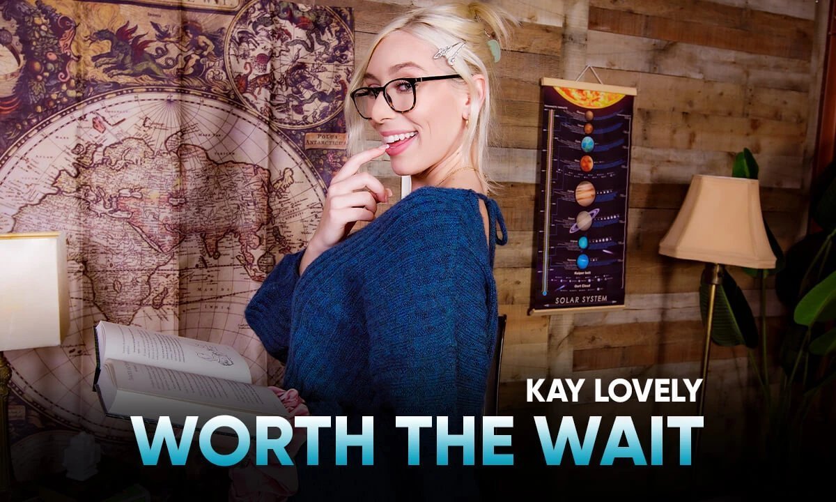 [SLR Originals / SexLikeReal.com] Kay Lovely (Worth the Wait / 24.01.2022) [2022 г., American, Big Tits, Blonde, Blowjob, Cowgirl, Creampie, Doggy Style, Fisheye, 200°, Glasses, Hardcore, Missionary, Pierced Navel, POV, Reverse Cowgirl, Shaved Pussy, ]