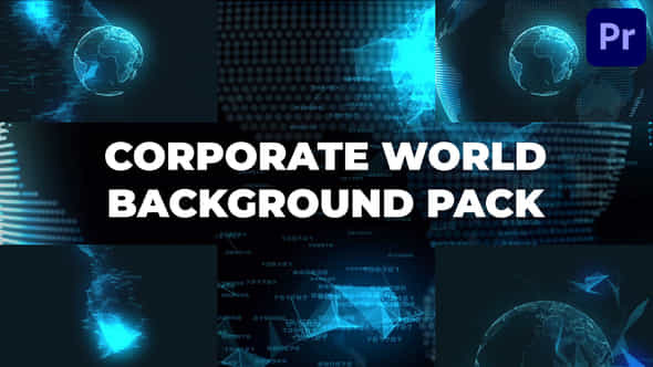 Corporate World Background Pack For Premiere Pro - VideoHive 51311408