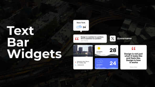 Text Bar Widgets - VideoHive 53600019
