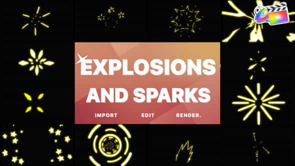 Explosions and Sparks - VideoHive 36945805