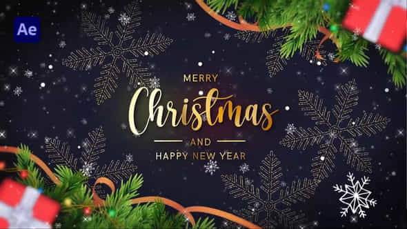 Merry Christmas Text Reveal 2024 - VideoHive 48760630