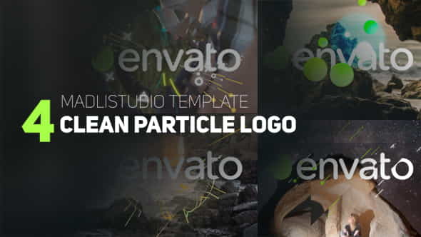4 Clean Particle Logo - VideoHive 20988453