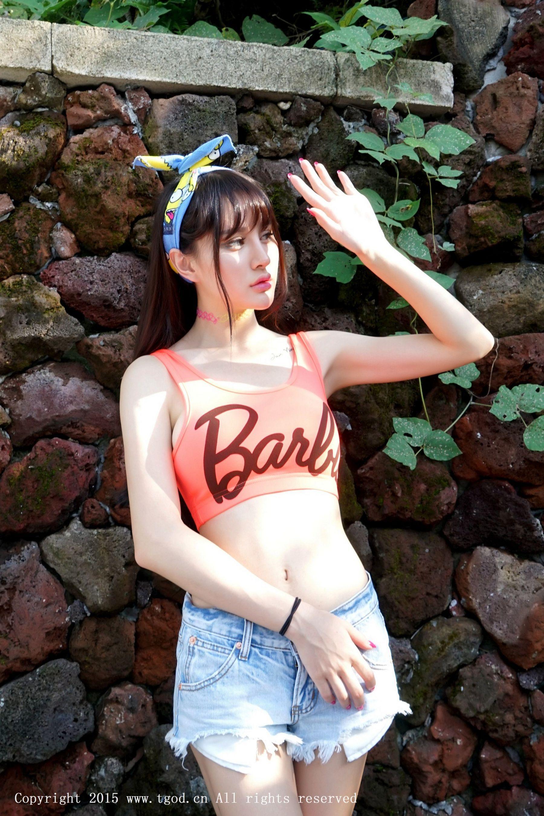 Cheryl青树《云曼旅拍》热裤、蕾丝系列 [TGOD推女神] 写真集(2)