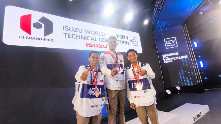 Mekanik Isuzu Indonesia Raih Juara Ketiga di Kancah Internasional