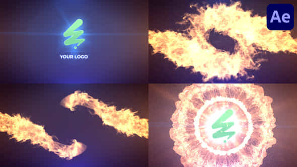 Fire Twist Logo Reveal For After Effects - VideoHive 54946820