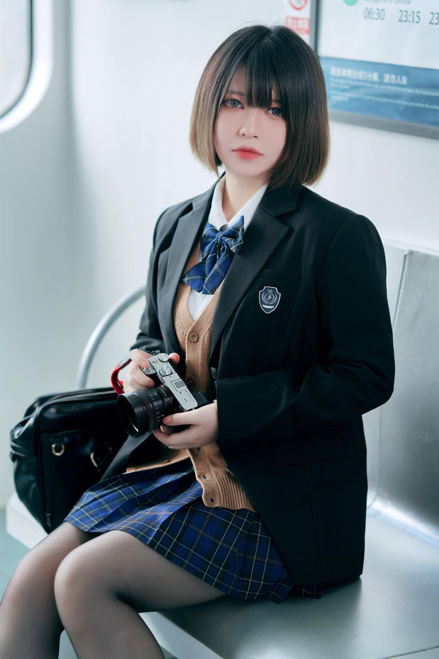 Cosplay 半半子Banbanko 彼女の制服(12)