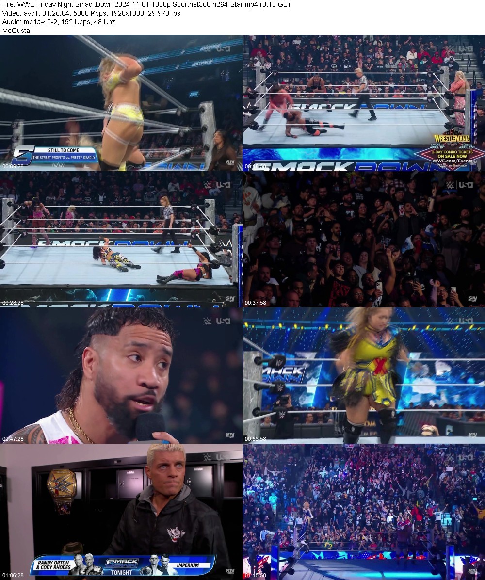 WWE Friday Night SmackDown 2024 11 01 1080p Sportnet360 h264-Star