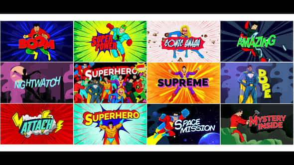 Super Comic Titles - VideoHive 36759859