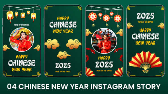 Chinese New Year Instagram Stories Pack - VideoHive 55467257