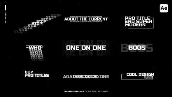 Modern Titles v4 - VideoHive 47479715 Modern Titles v4 - VideoHive 47479715