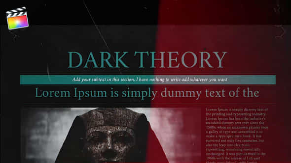 Dark Theory - VideoHive 26875704