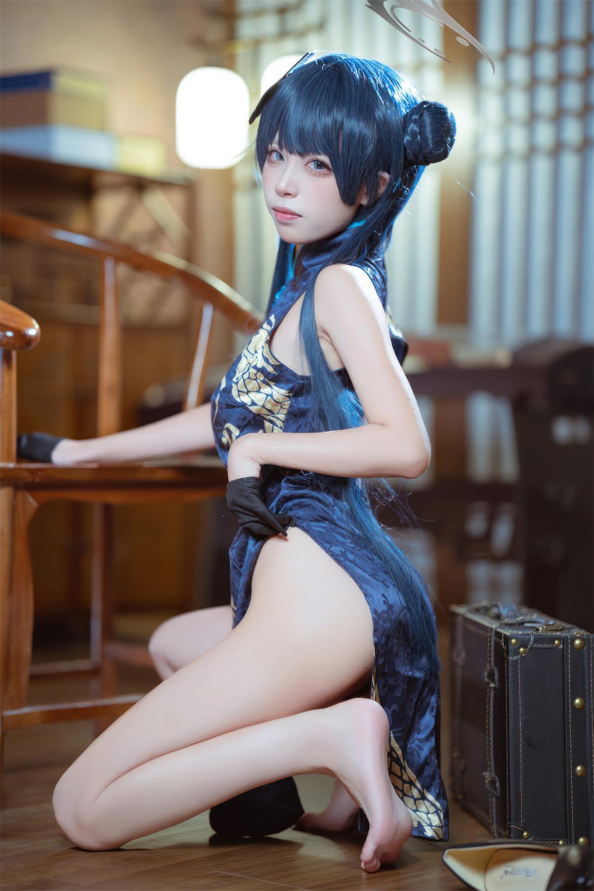 Cosplay 是三不是世w 碧蓝档案 妃咲旗袍(25)