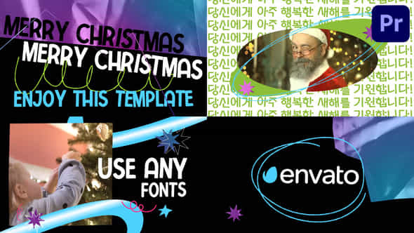 Stylish Christmas Slides For Premiere Pro - VideoHive 49225890