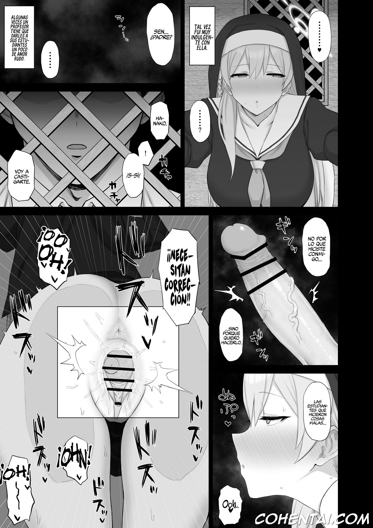 Roshutsu Shoujo to Zange Ana (Blue Archive) xxx comics manga porno doujin hentai español sexo 