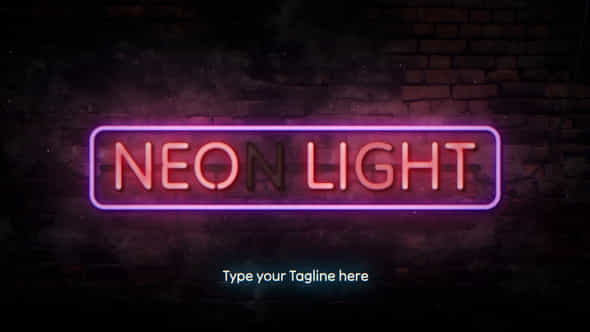 Neon Light Title - VideoHive 50289329