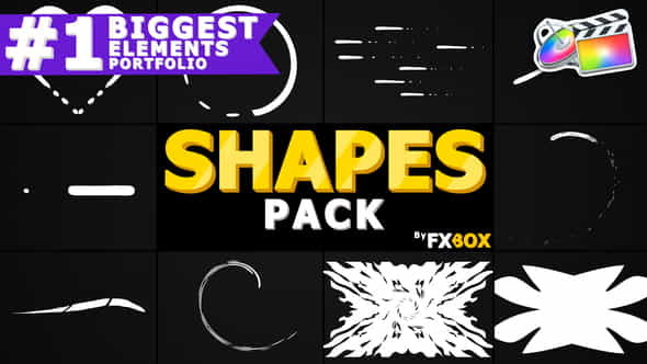 Cartoon Shapes Pack | FCPX - VideoHive 25420627
