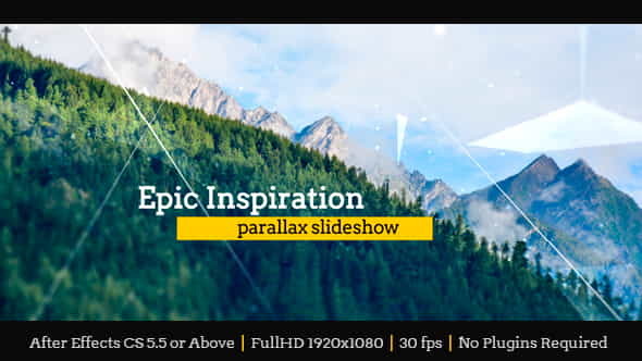 Epic Inspiration Parallax Slideshow - VideoHive 17253692