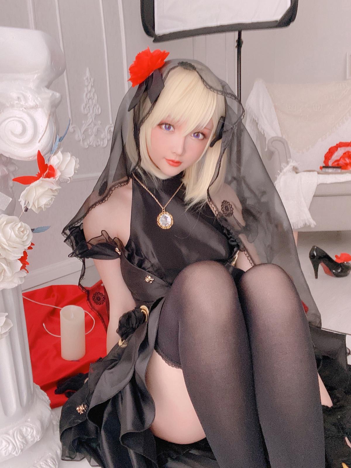 Cosplay 星之迟迟Hoshilily Z23婚纱(46)