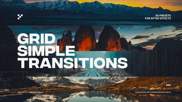 Simple Grid Transitions - VideoHive 38621228