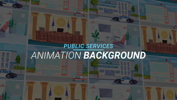 Public services - Animation background - VideoHive 34221981