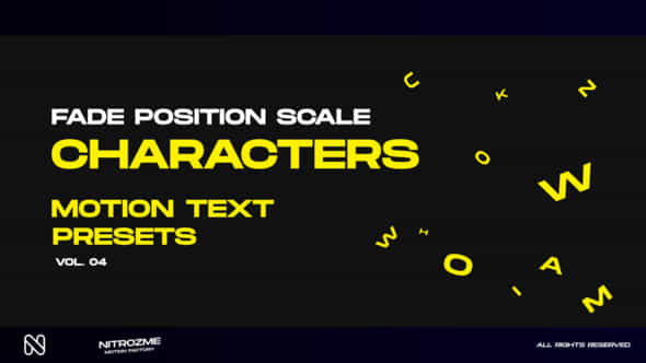Characters Motion Text - VideoHive 45757087
