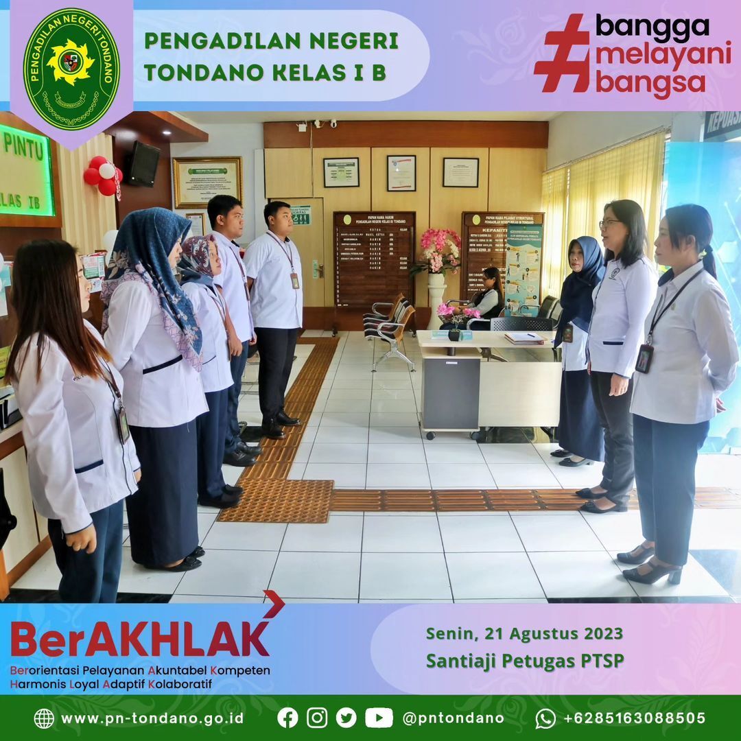 Santiaji Petugas PTSP – 21 Agustus 2023