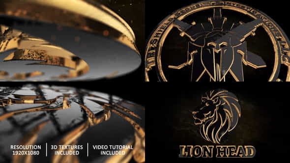 Gold Black And Shine Logo - VideoHive 28498726