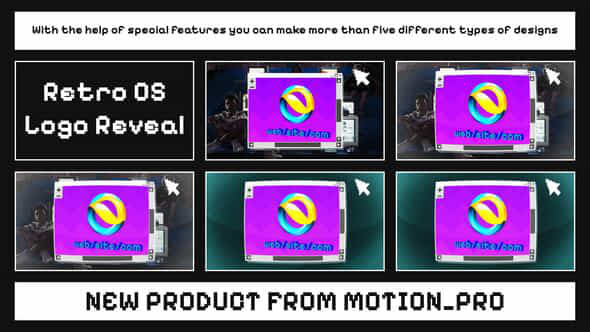 Retro Os Logo Reveal - VideoHive 50062320