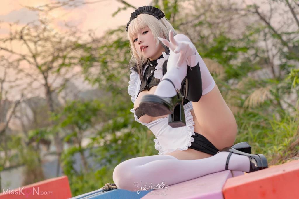 Coser@黏黏团子兔: 10月作品 战斗女仆 动感光波 (77 photos )(30)