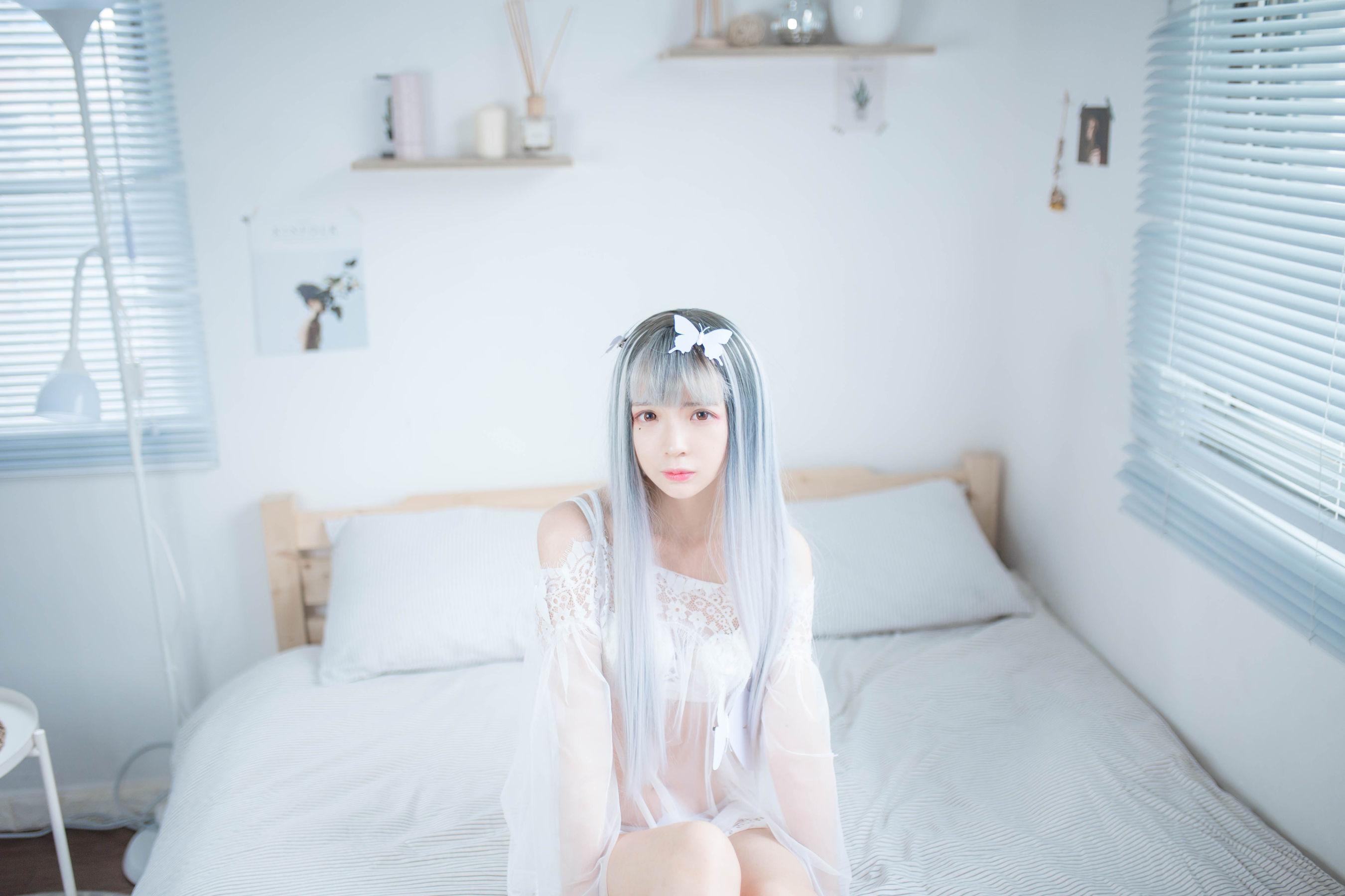 [网红COSER] 疯猫ss – 透明白纱 写真集(8)