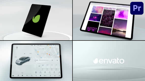 Clean Tablet Presentation For Premiere Pro - VideoHive 48684519