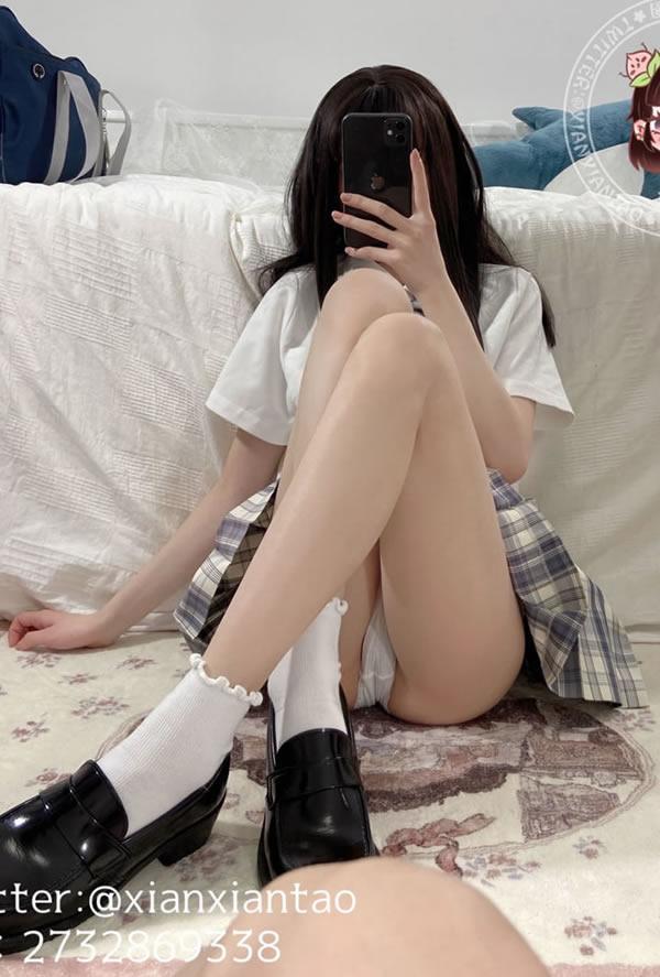 福利姬仙仙桃4月会员套图 - 格仔JK少女(7)