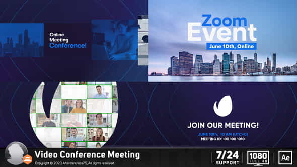 Video Conference Online Zoom Meeting - VideoHive 26909027