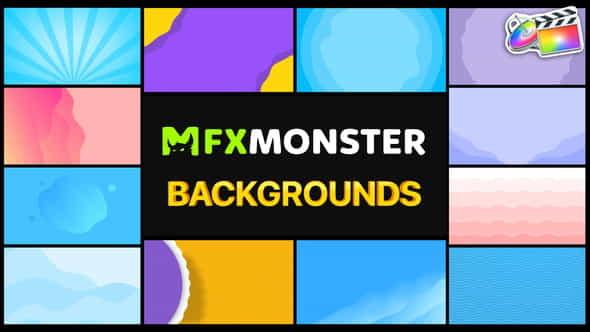 Colorful Backgrounds | FCPX - VideoHive 34378243