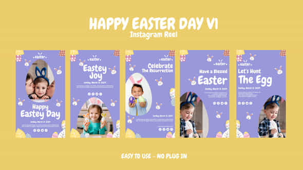 Happy Easter Day Instagram Stories V1 - VideoHive 51687574