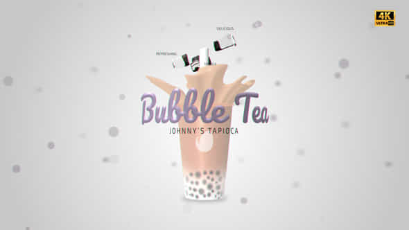 Tapioca Pearl Milk Tea Titles - VideoHive 25691079