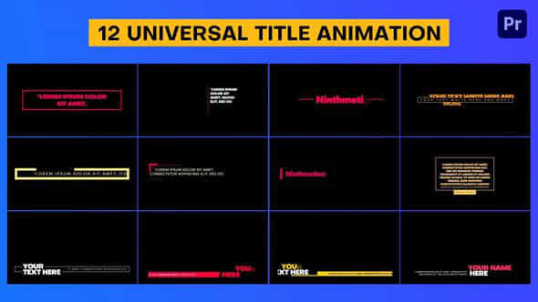 Universal Titles - VideoHive 45337638