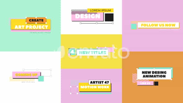 Colorfull Titles - VideoHive 45485359