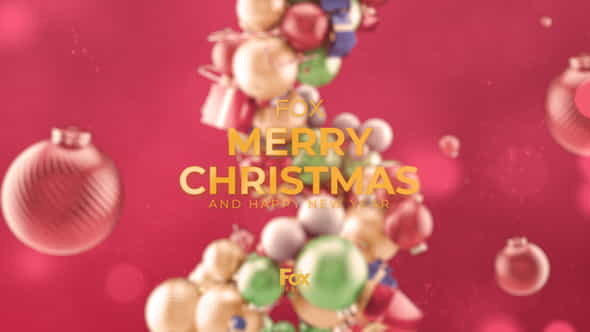 Merry Christmas Elegant Abstract 3D - VideoHive 29780285