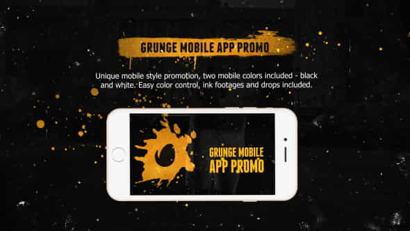 Grunge Mobile App Promo - VideoHive 13310779