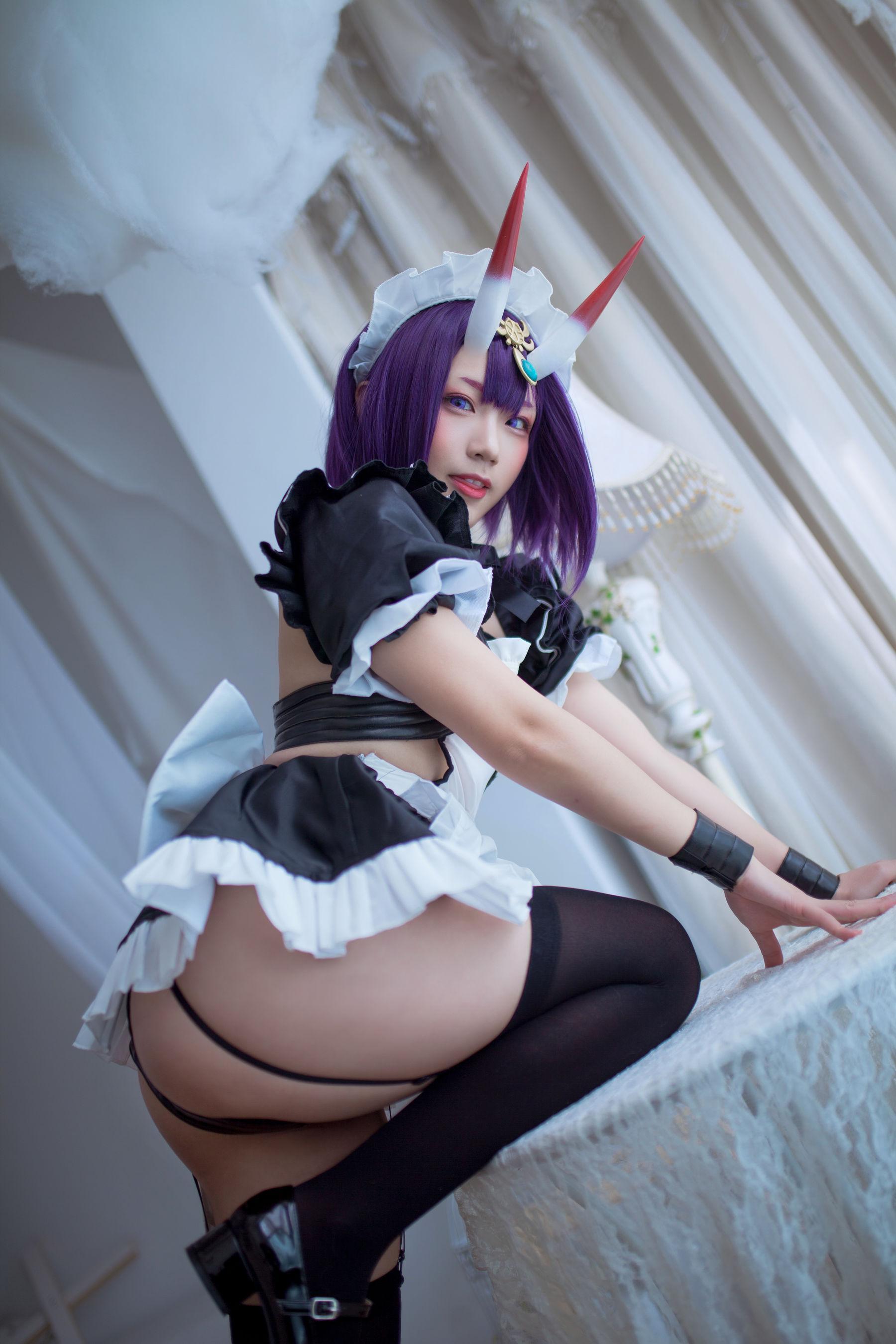 [网红COSER] 动漫博主Mime弥美 – 酒呑童子女仆(8)